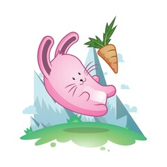 cute rabbit cartoon