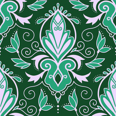 Ornamental decorative pattern element. Seamless texture. Vector illustration. 