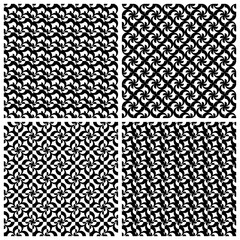 Vector geometric forms with distortion effect set