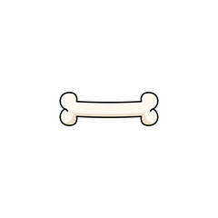 Bone isolated on a white background. Vector illustration

