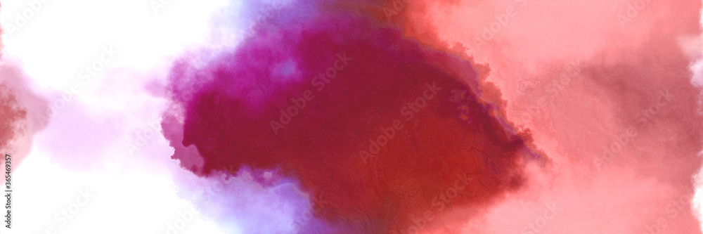 Poster abstract watercolor background with watercolor paint style with moderate red, lavender and dark mode