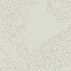 Obraz premium topographic map abstract height lines isolated on a beige background vector illustration