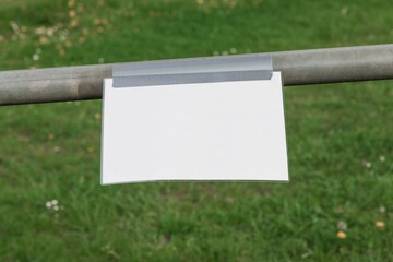 Corona virus quarantine lockdown prohibit entry community area. Closure by blank sign. Covid-19...