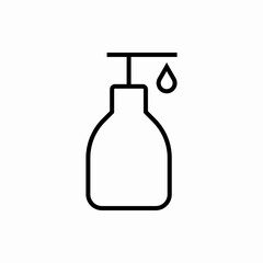 Outline liquid soap icon.Liquid soap vector illustration. Symbol for web and mobile
