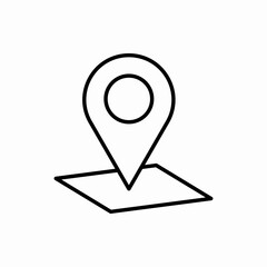 Outline location icon.Location vector illustration. Symbol for web and mobile