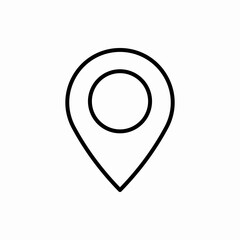 Outline location icon.Location vector illustration. Symbol for web and mobile