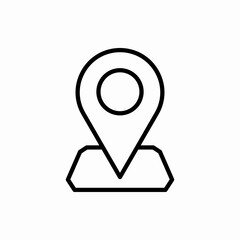 Outline location icon.Location vector illustration. Symbol for web and mobile