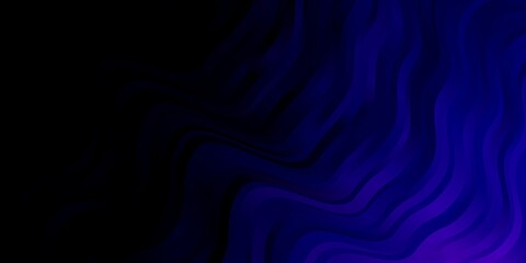 Dark Purple vector template with wry lines. Brand new colorful illustration with bent lines. Pattern for booklets, leaflets.