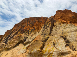 el laberinto de rocas de morro Branco ubicado en la ciudad de Fortaleza en Brasil Sudamérica 