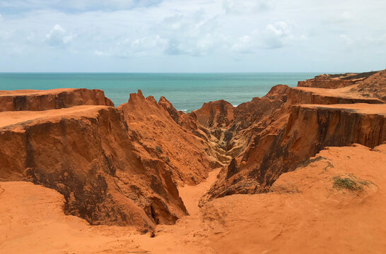 el laberinto de rocas de morro Branco ubicado en la ciudad de Fortaleza en Brasil Sudam&eacute;rica 