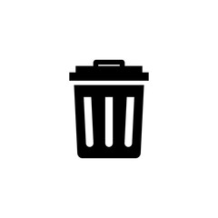 Illustration of trash bin icon