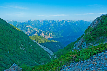 Fototapeta na wymiar Omote-Ginza, Japan Alps
