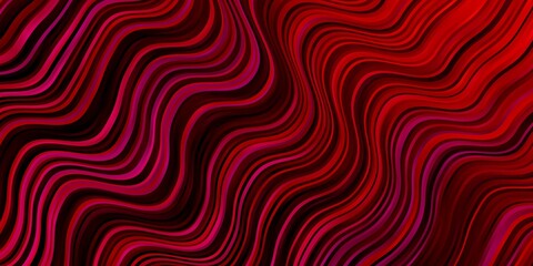 Light Pink, Red vector layout with circular arc. Colorful abstract illustration with gradient curves. Best design for your posters, banners.