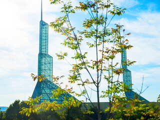 The architecture of Seattle. Seattle on the Puget Sound  in the USA became a commercial centre and...