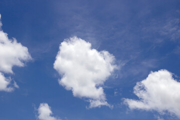 Blue sky background with clouds