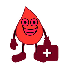 Obraz premium blood drop vector illustration