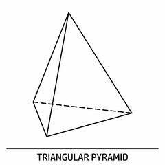 Triangular Pyramid outline icon