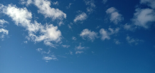 Fototapeta na wymiar Cloudy sky full of space background