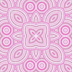 Retro italian maiolica tile seamless ornament. Ethnic geometric vector elements. Bedcover print design. Stylish italian mayolica tilework recurrent pattern. Line art graphic background.