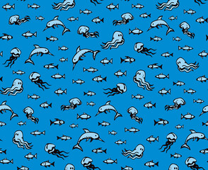 Fish. Vector drawing © Marina