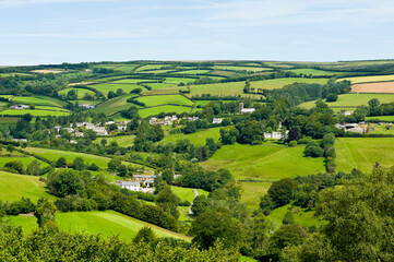 Fototapeta na wymiar Exmoor countryside near Exford, Exmoor, Somerset, England