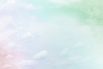 Naklejka na ściany i meble Sky and clouds in pastel tones
