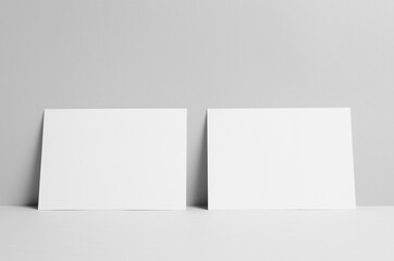 A5 Flyer Mock-Up - Wall Background