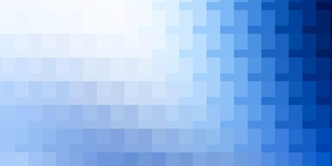 Light BLUE vector pattern in square style. Modern design with rectangles in abstract style. Modern template for your landing page.