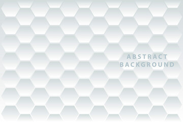 Abstract  white 3d hexagons 