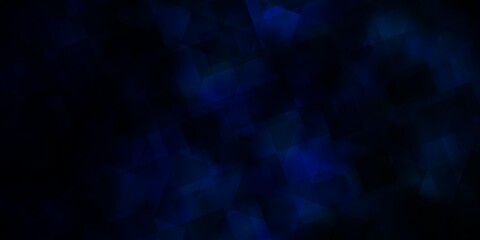 Obraz premium Dark BLUE vector background with polygonal style.