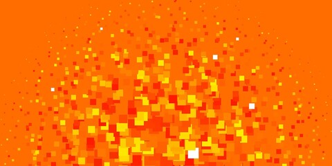 Light Orange vector background in polygonal style. Modern design with rectangles in abstract style. Template for cellphones.