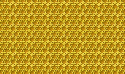 Golden background. Cut paper effect with embossed texture. Vector EPS10