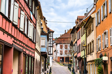 Traditional half-timbered houses in Barr - Bas-Rhin, France