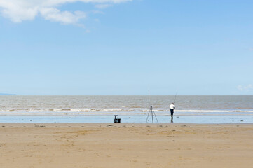 Fototapeta premium Berrow Beach, Somerset, England