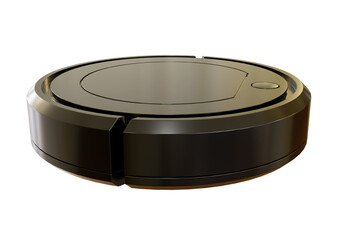 smart robotic vacuum cleaner controlled by wireless isolated over white background