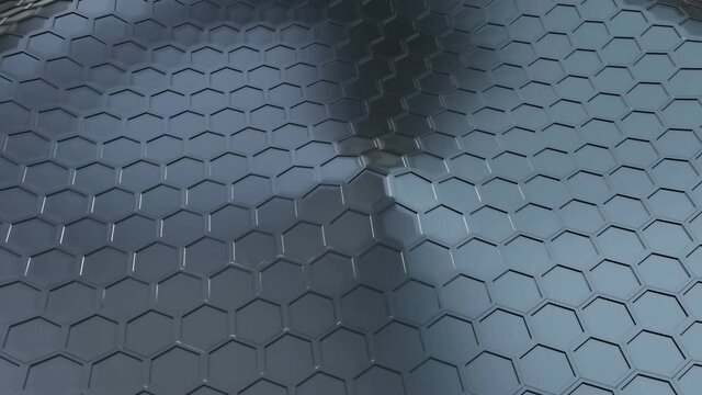 Futuristic Technology Wave Hexagon Pattern Modern Background 3d rendering