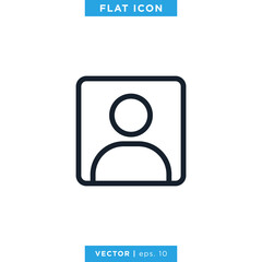 Profile Icon Vector Design Template. 