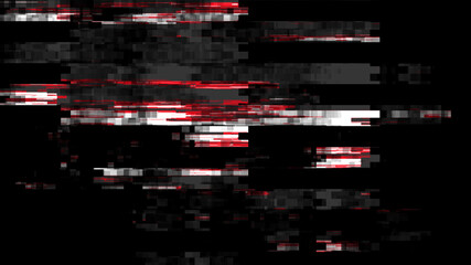 Digital glitch background. Abstract noise effect. Computer screen error. Computer virus. 3D rendering.
