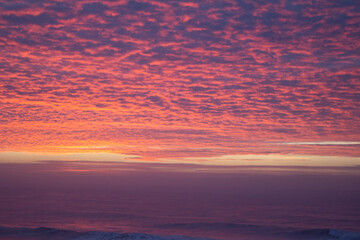 colorful clouds at sunset