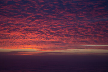 colorful clouds at sunset