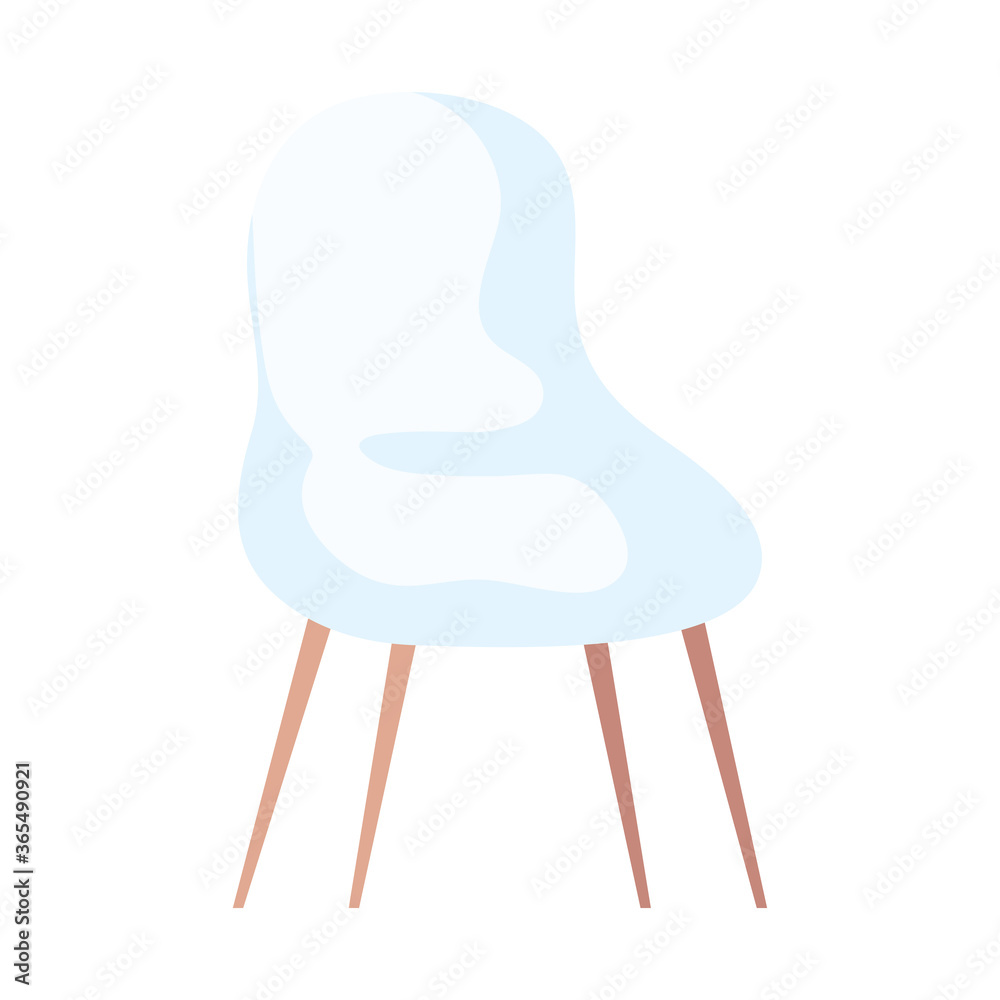 Sticker comfortable chair, luxury chair, modern house chair, domestic chair furniture vector illustration de