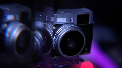 Obraz na płótnie Canvas camera lens close up