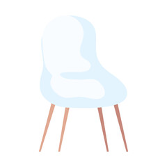 comfortable chair, luxury chair, modern house chair, domestic chair furniture vector illustration design