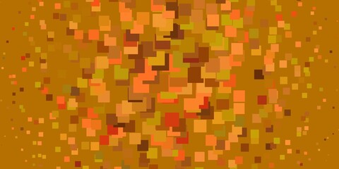 Light Red, Yellow vector texture in rectangular style. Abstract gradient illustration with rectangles. Template for cellphones.