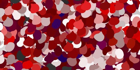 Light red vector pattern with abstract shapes.