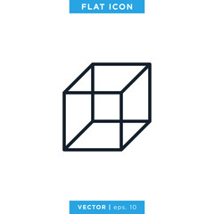Cube Icon Vector Design Template