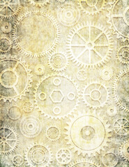 seamless pattern with gears and cogs