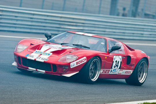 Ford GT 40 On A Race Track