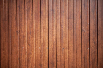 Wooden fence on the street.