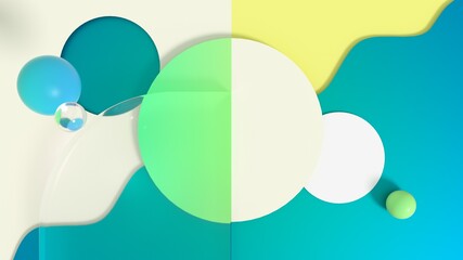 pastel geometric elements  image 